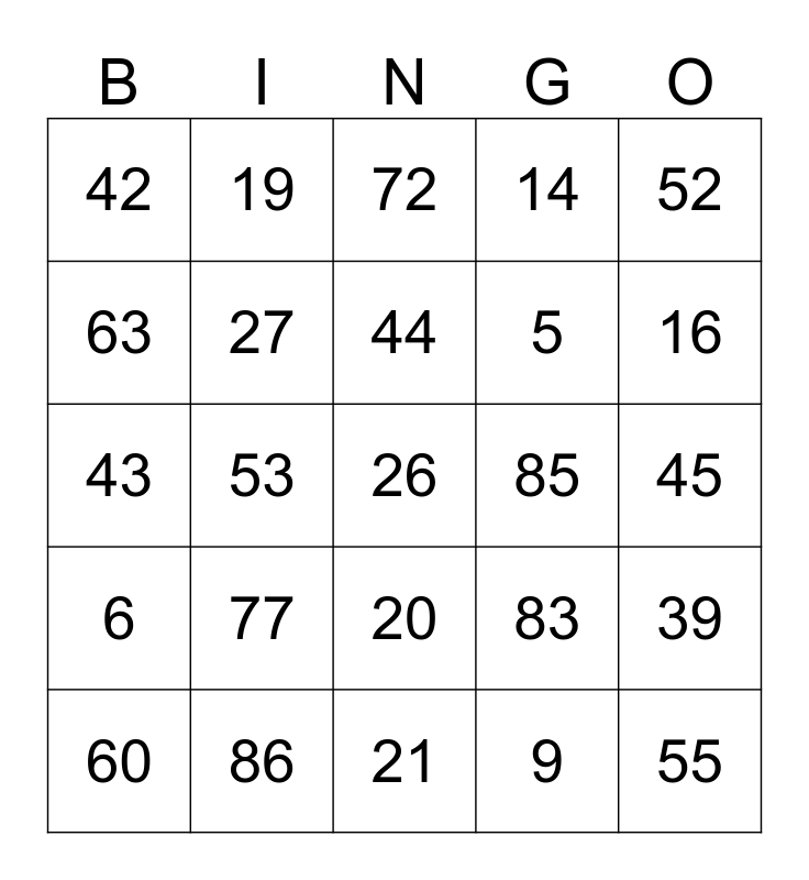 free printable bingo cards with numbers 1-90 pdf