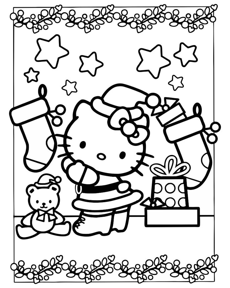 10 Best Hello Kitty Christmas Coloring Pages Printables PDF For Free At 