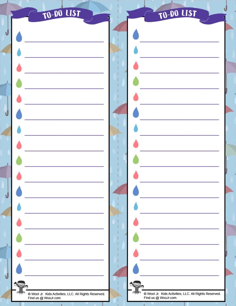 10 Hilarious Printable To Do List Kids