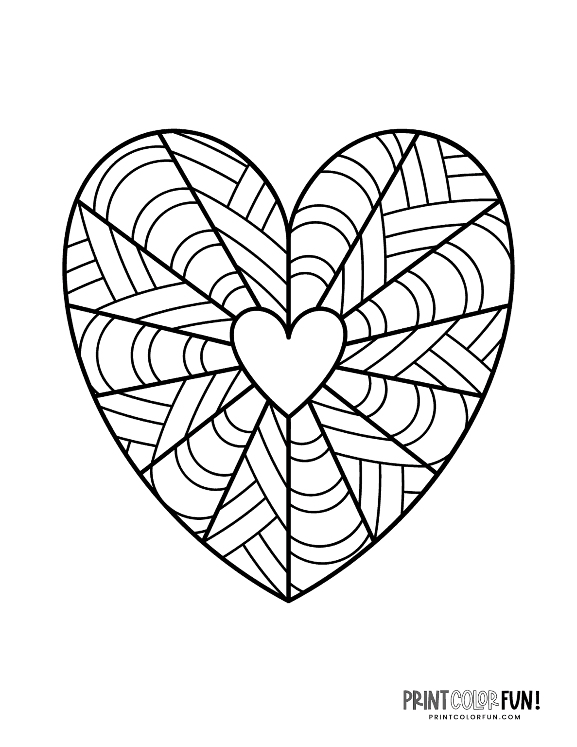 Heart Coloring Pages