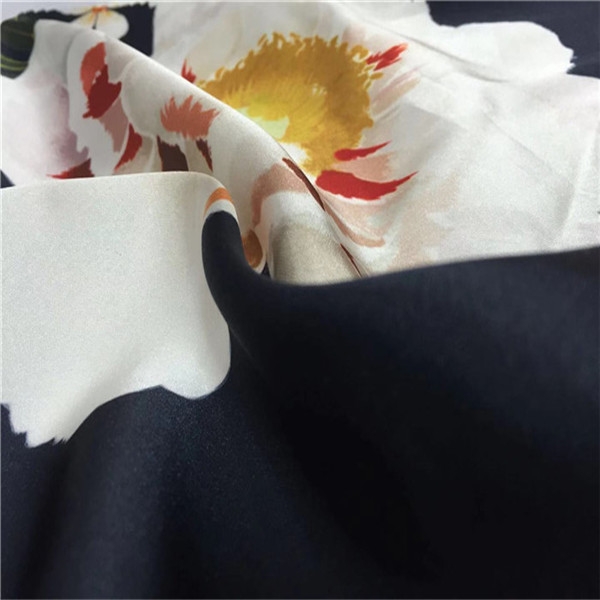 100 Polyester Fashion Print Fabric 75dx95d Yarn Count Light Sph Satin
