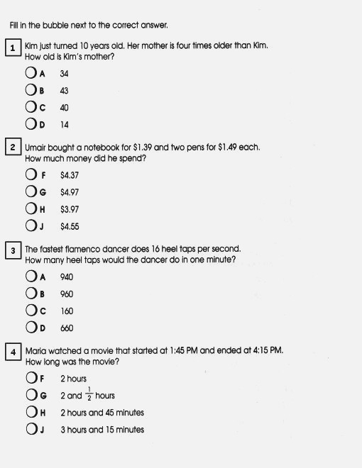 10th Grade Math Worksheets