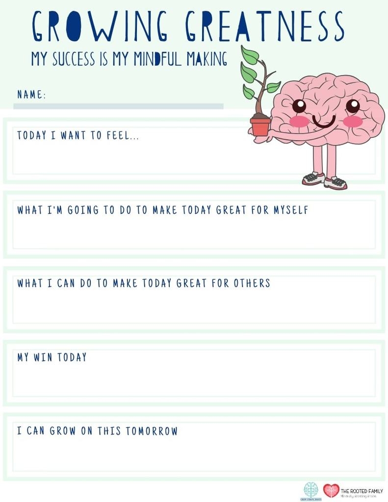 11 Mindfulness Worksheets And Templates To Live In The Present Moment
