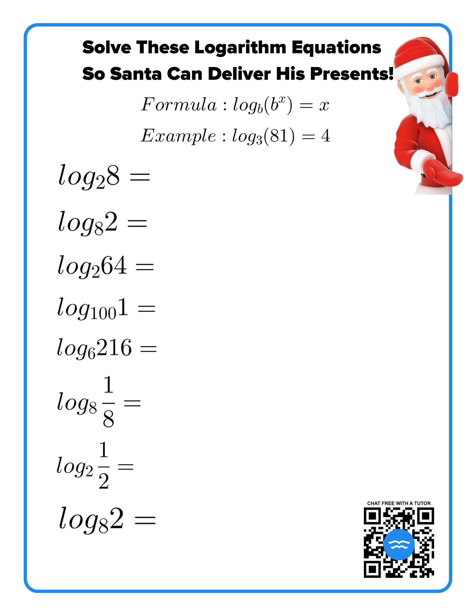 free math worksheet