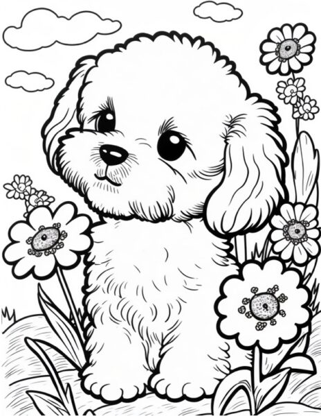 12 Cute Coloring Pages The Graphics Fairy