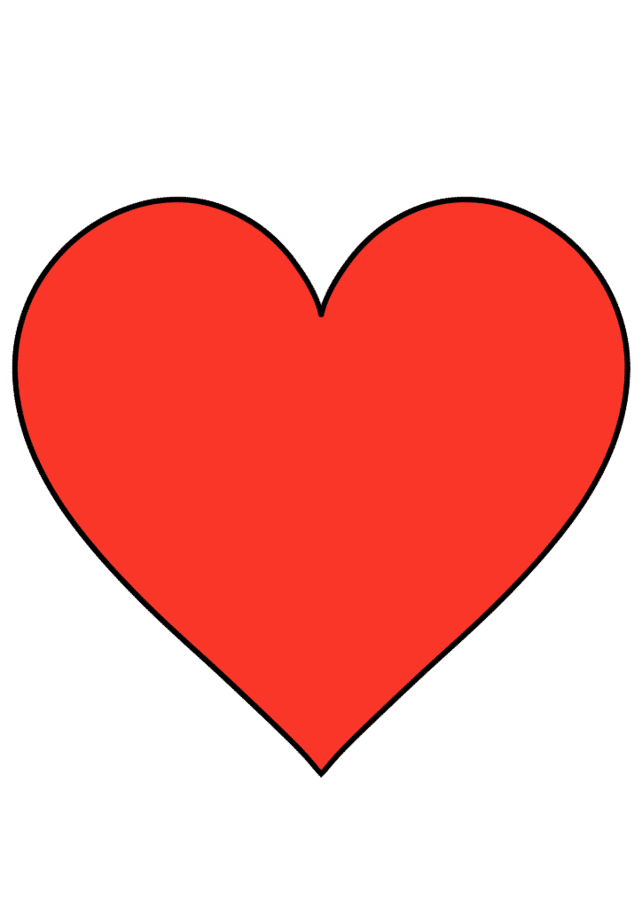 free heart templates printable
