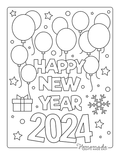 12 New Year Color Pages SahaarAlexs