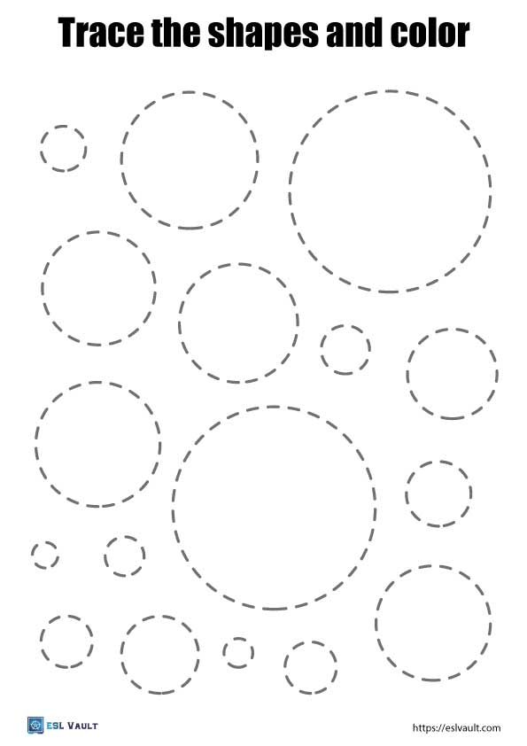 13 Free Printable Shape Tracing Worksheets ESL Vault