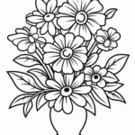 15 Beautiful Flower Coloring Pages For Kids And Adults Printable