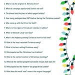 15 Best Free Printable Christmas Trivia Questions PDF