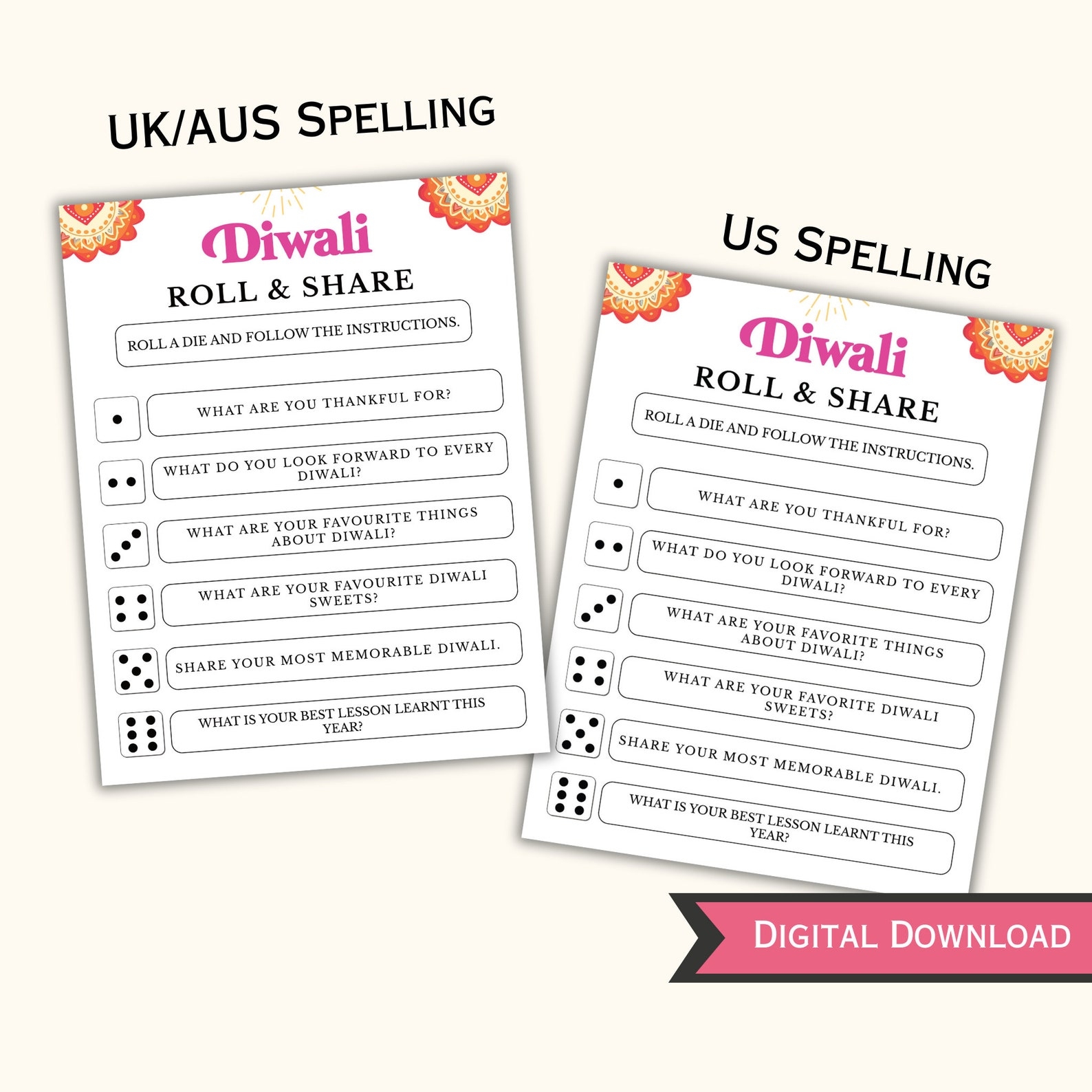 printable diwali games