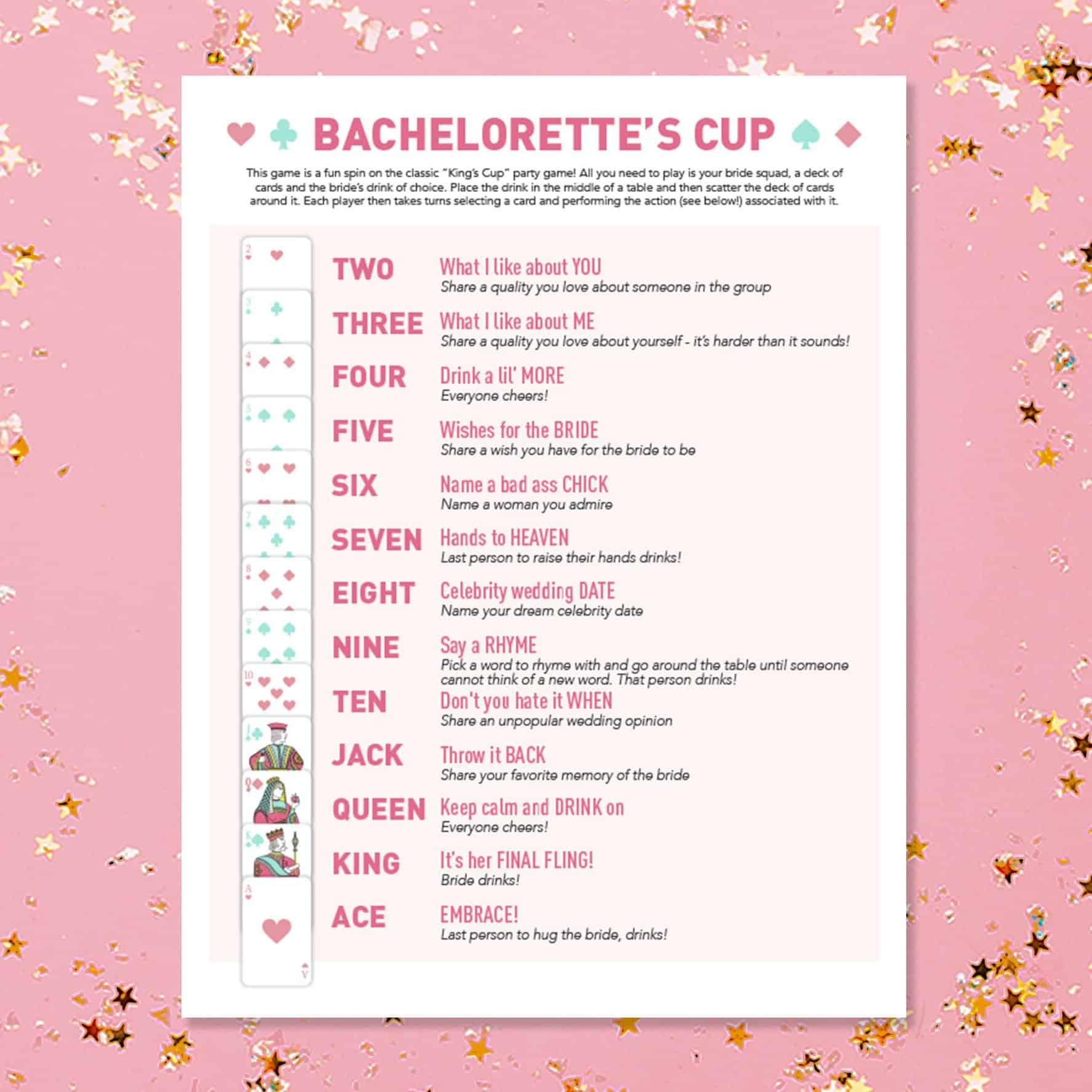 17 Most Lovely Printable Bachelorette Bridal Shower Party Games 