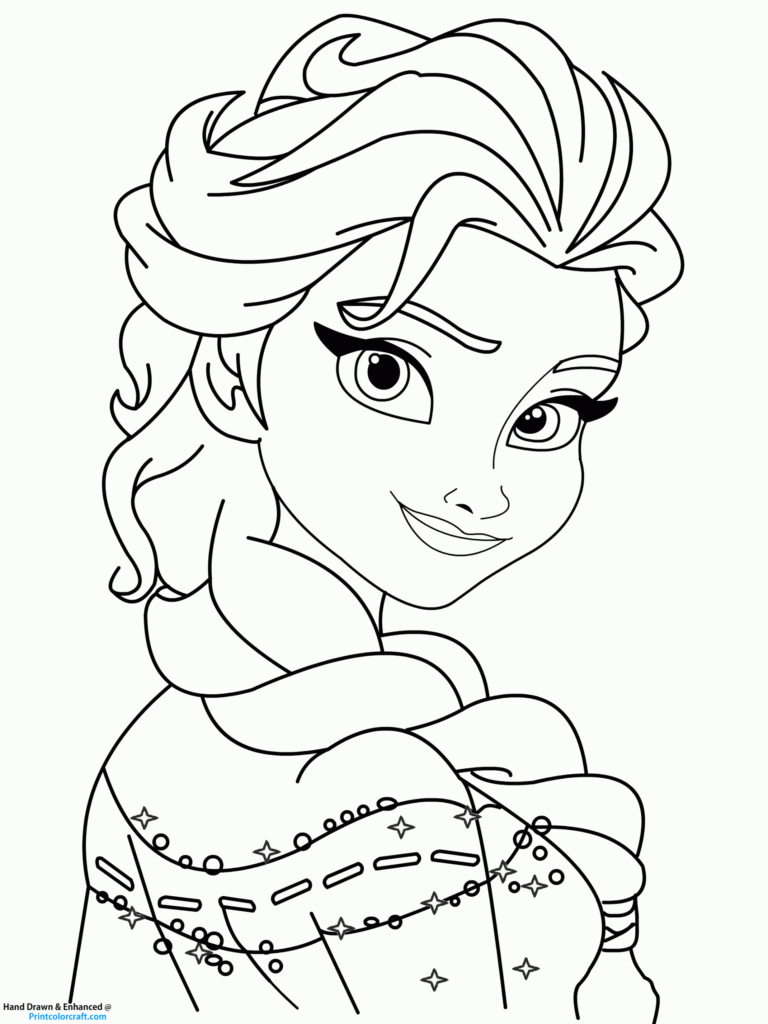 18 Frozen Printable Coloring Pages Anna Elsa Print Color Craft