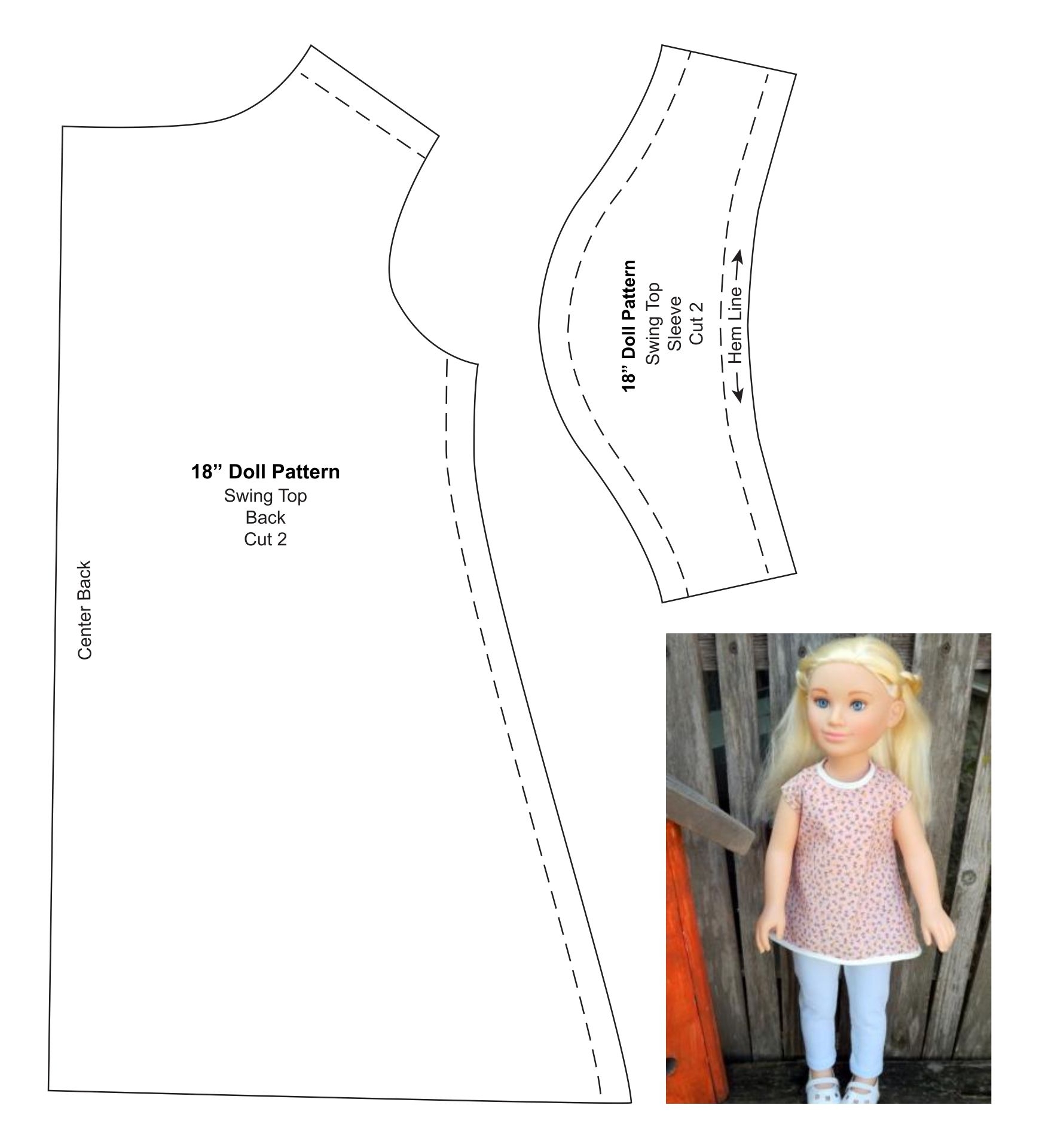 18 Inch Doll Clothes Patterns Free Printable