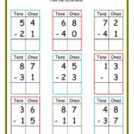 2 Digit Subtraction With Regrouping Worksheets Worksheets Library