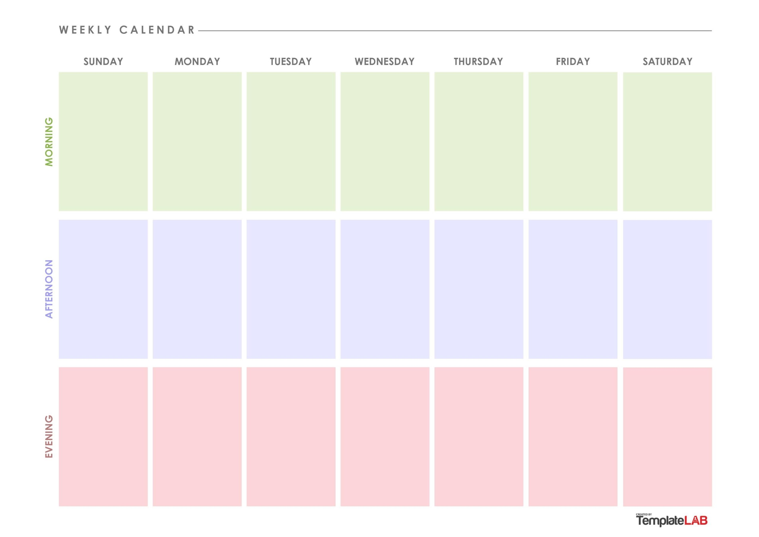 free printable editable 2 week calendar template