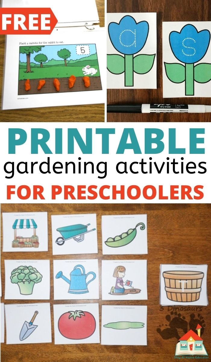 20 Garden Themed Printables For Preschoolers Stay At Home Educator