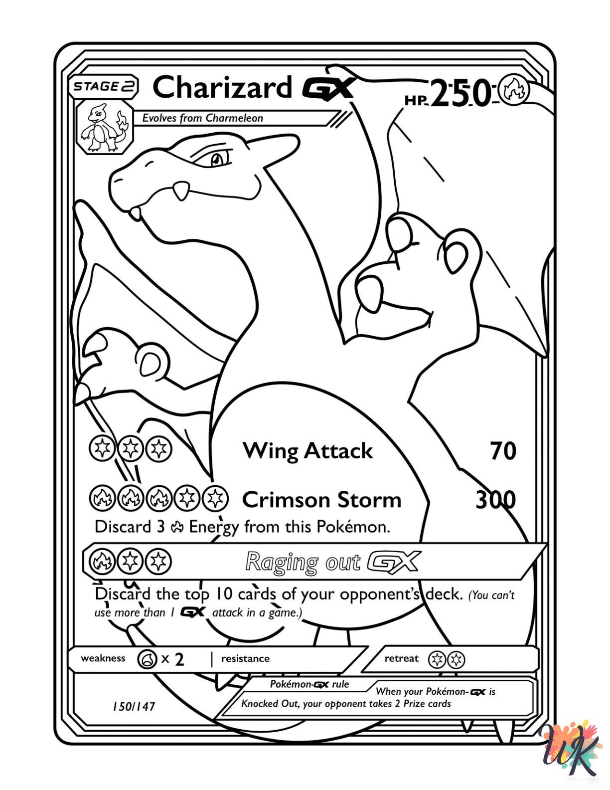 20 Pokemon Card Coloring Pages For Kids ColoringPagesWK