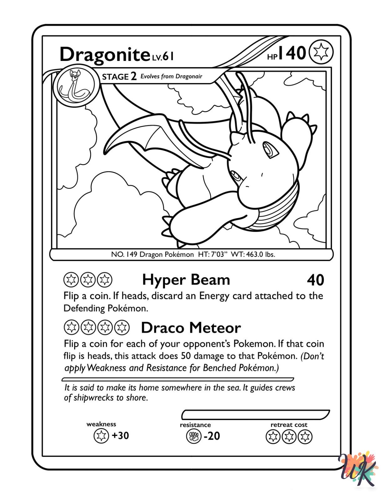 20 Pokemon Card Coloring Pages For Kids ColoringPagesWK