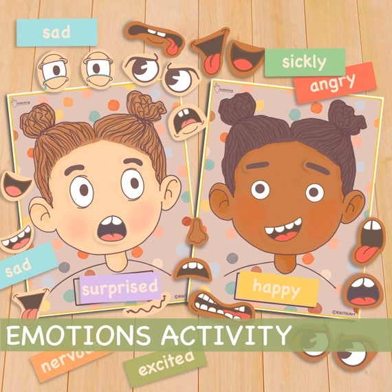 printable emotions craft preschool