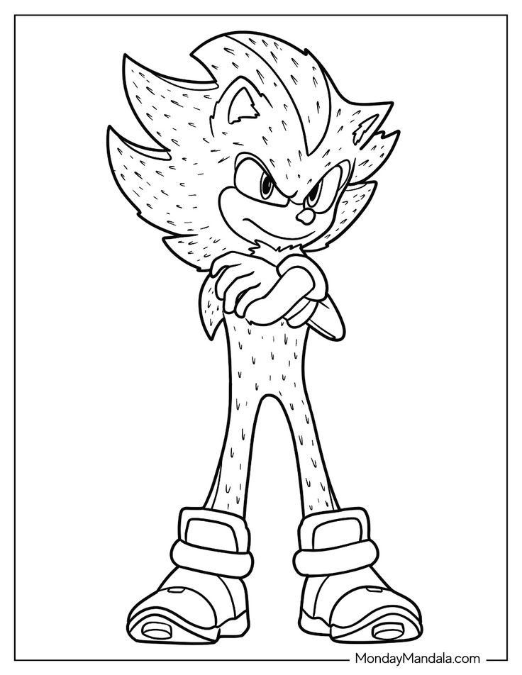 20 Super Sonic Coloring Pages Free PDF Printables En 2024