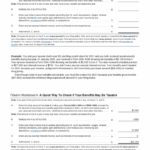 2023 Social Security Benefits Worksheet Printable PDF Template