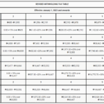 2023 Tax Computation Worksheet Printable PDF Template