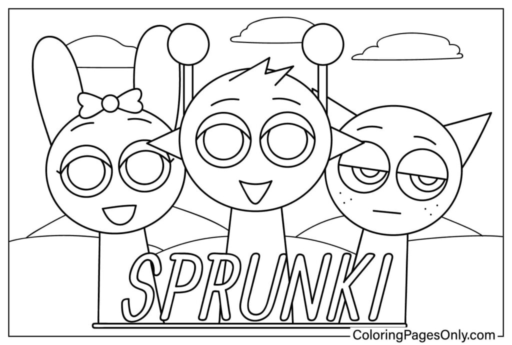 21 Sprunki Incredibox Coloring Pages Free Printable For Kids And Adults