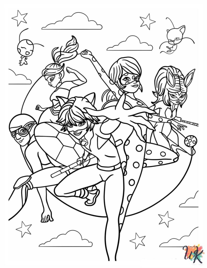 23 Miraculous Ladybug Coloring Pages For Kids ColoringPagesWK