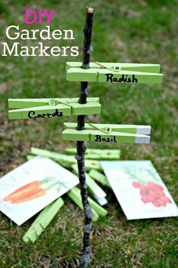 24 DIY Garden Plant Markers Plant Label Easy Ideas