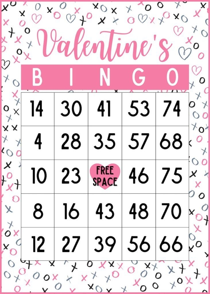 24 Free Printable Valentine S Day Bingo Cards For Kids Artofit