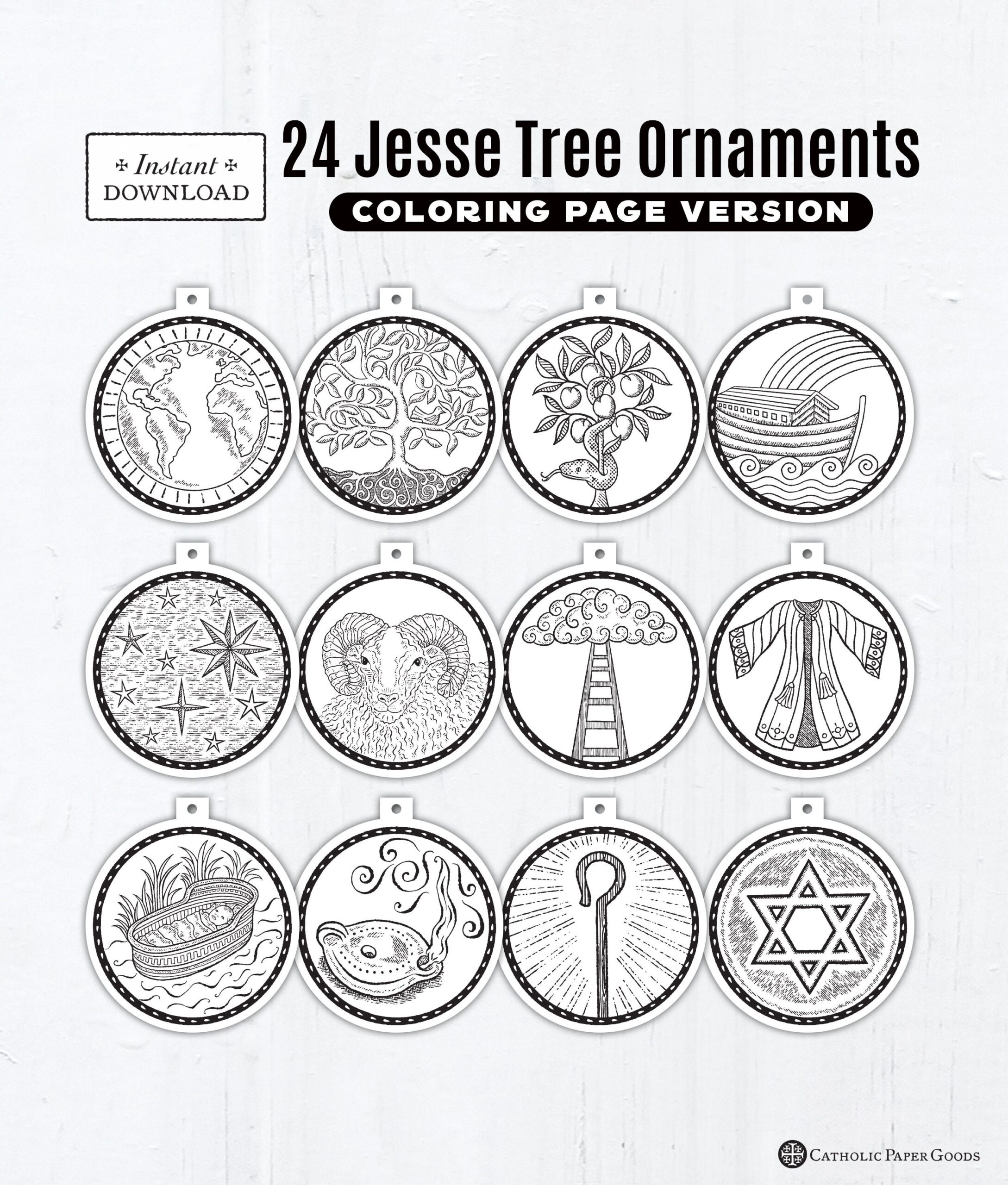 jesse tree free printable pdf
