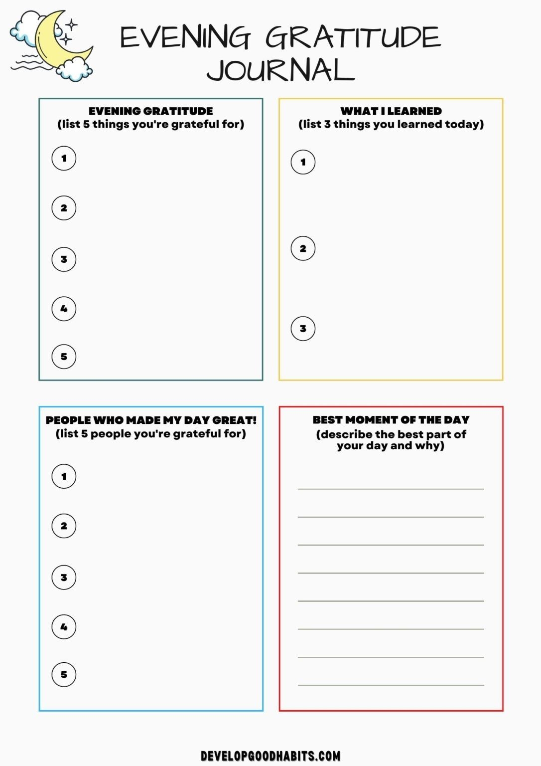 mindfulness worksheets