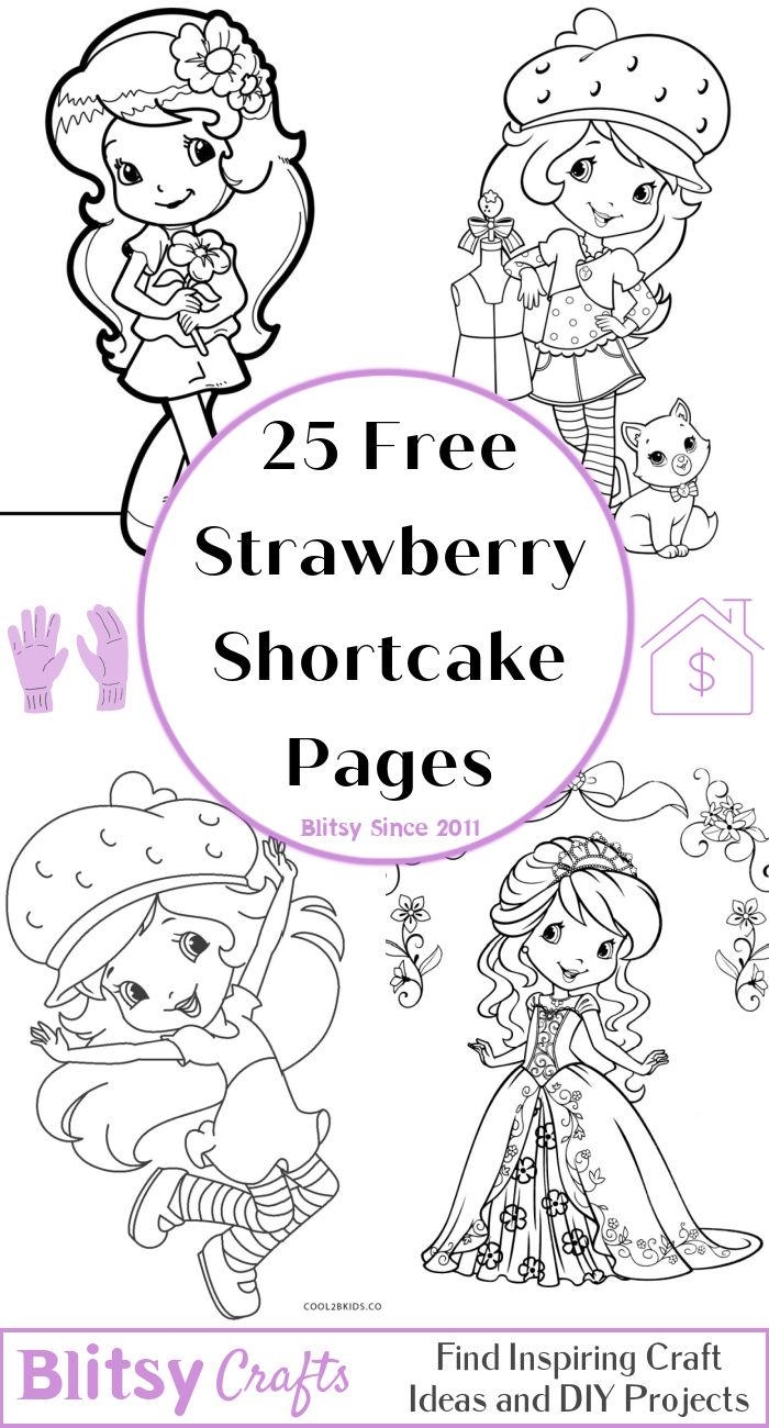 Strawberry Shortcake Coloring Book Pages