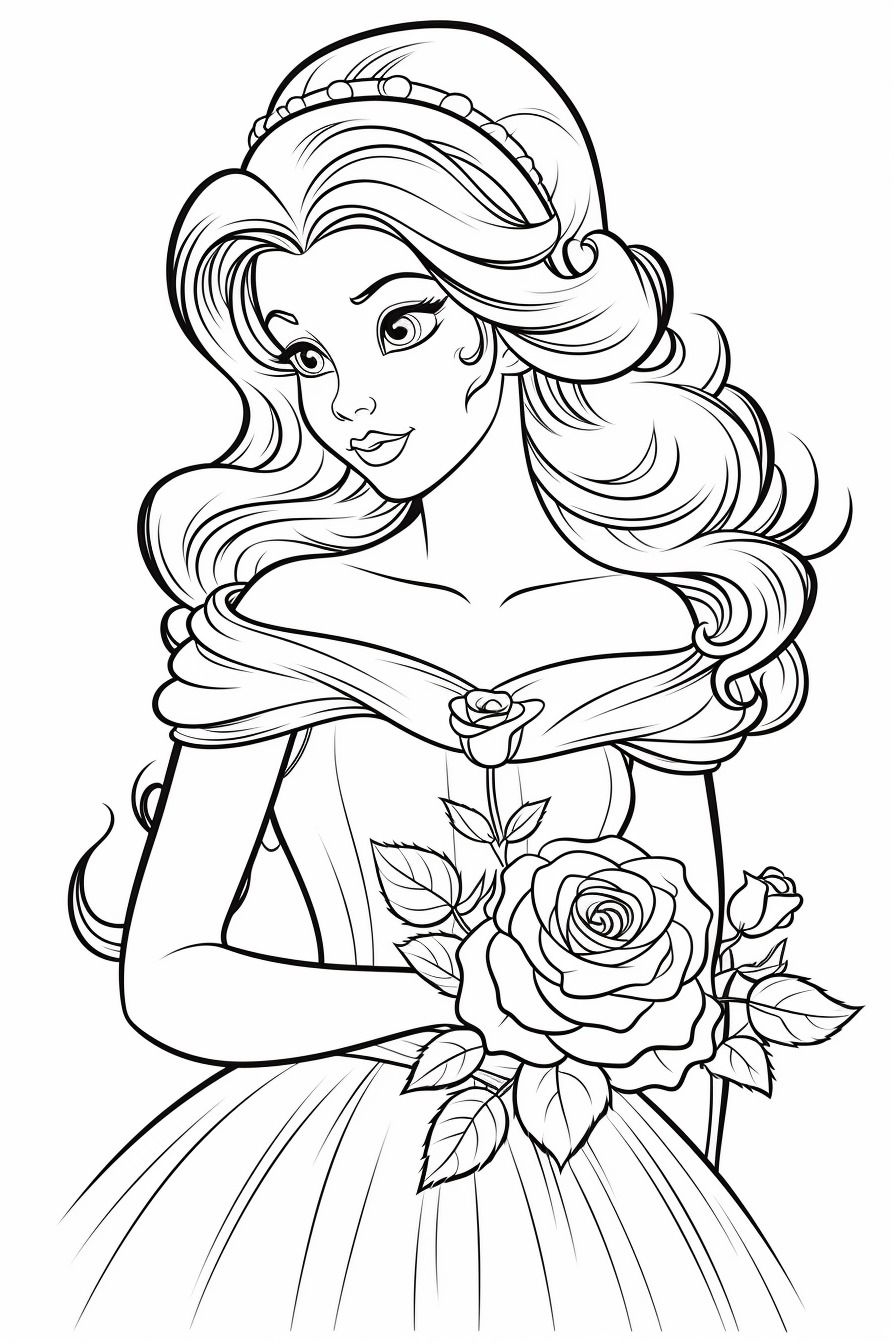 26 Princess Belle Coloring Pages 3 Bratz Coloring