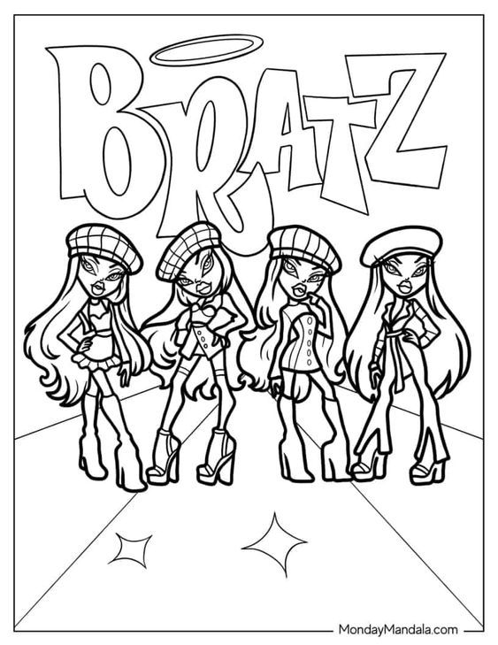 29 Bratz Coloring Pages Free PDF Printables Coloring Pages