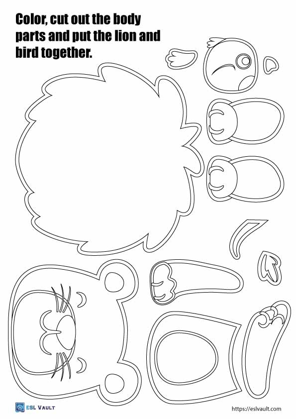 printable picture lion