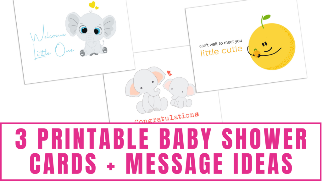 free printable baby shower card
