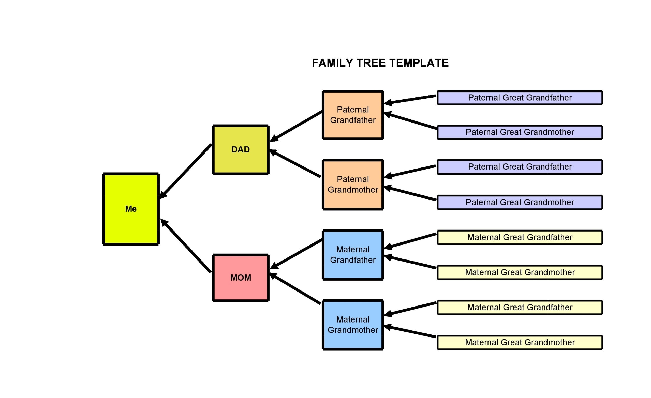 30 Editable Family Tree Templates 100 Free TemplateArchive