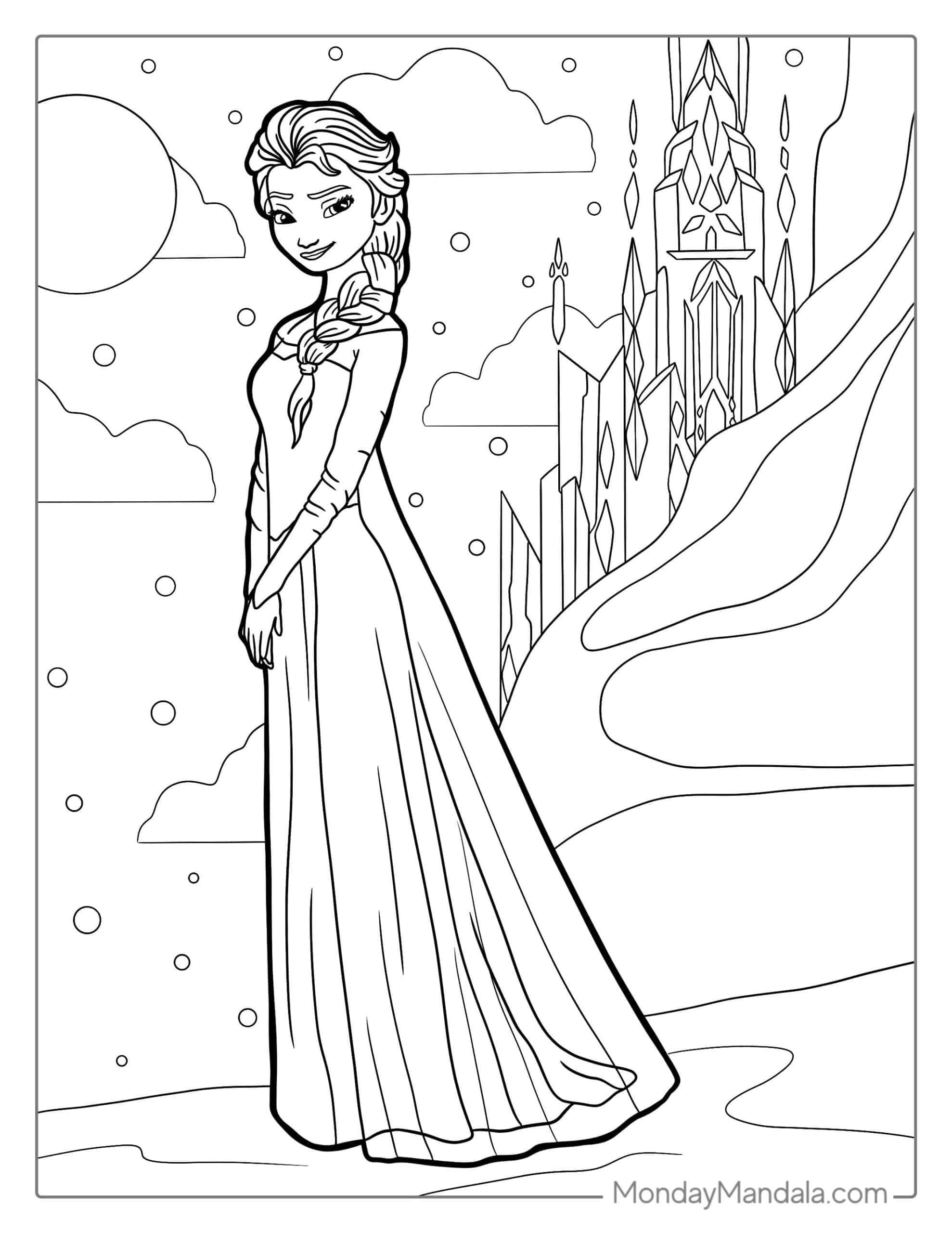 30 Frozen Coloring Pages Free PDF Printables Frozen Coloring Pages