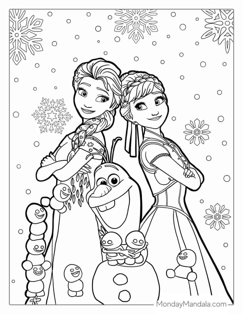 Frozen Color Pages