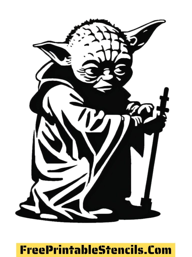 31 Free Printable Yoda Stencils And Silhouettes Free Printable Stencils