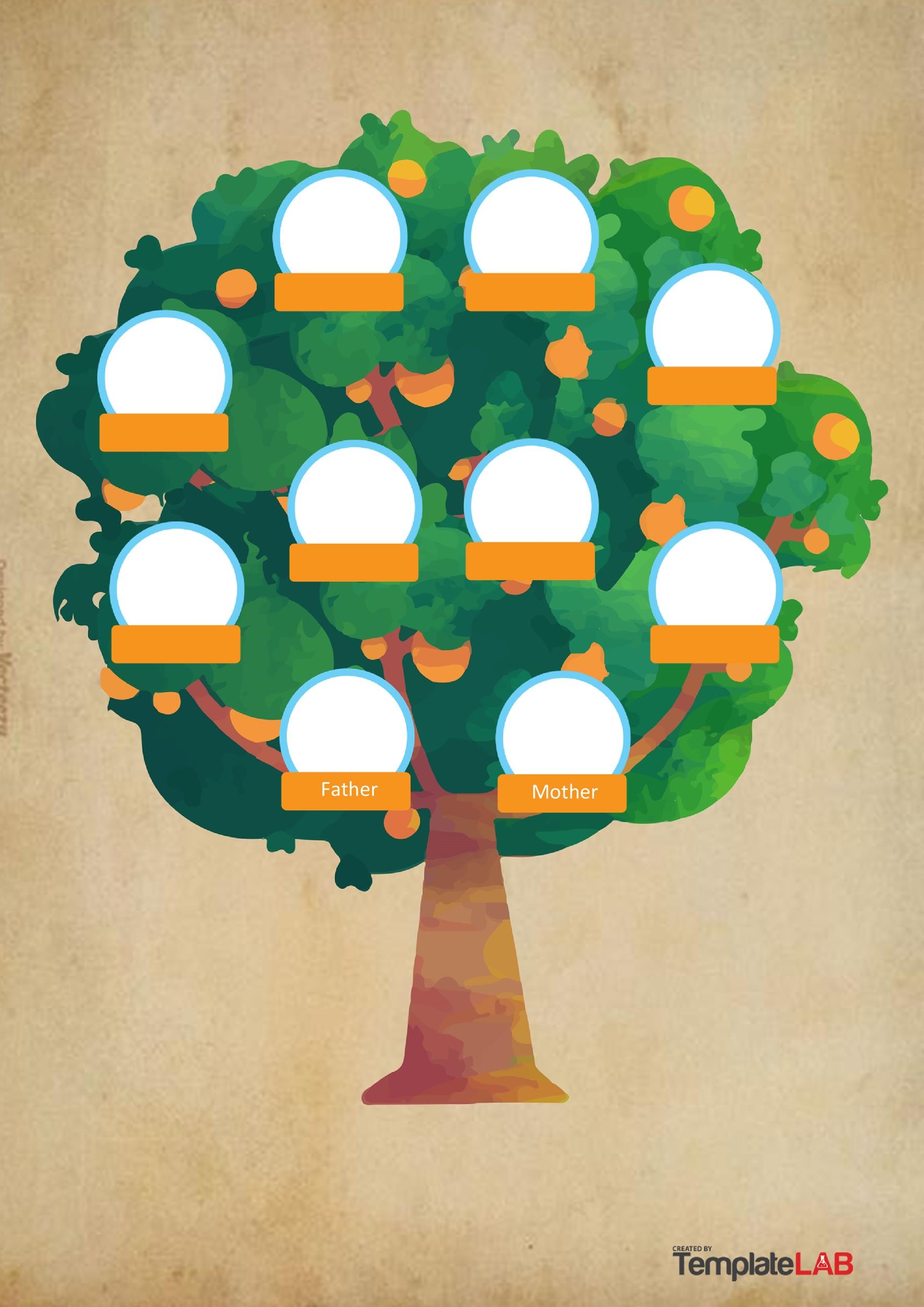 family tree template for kids with pictures