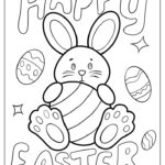 34 Easter Bunny Coloring Pages Free PDF Printables Easter Coloring