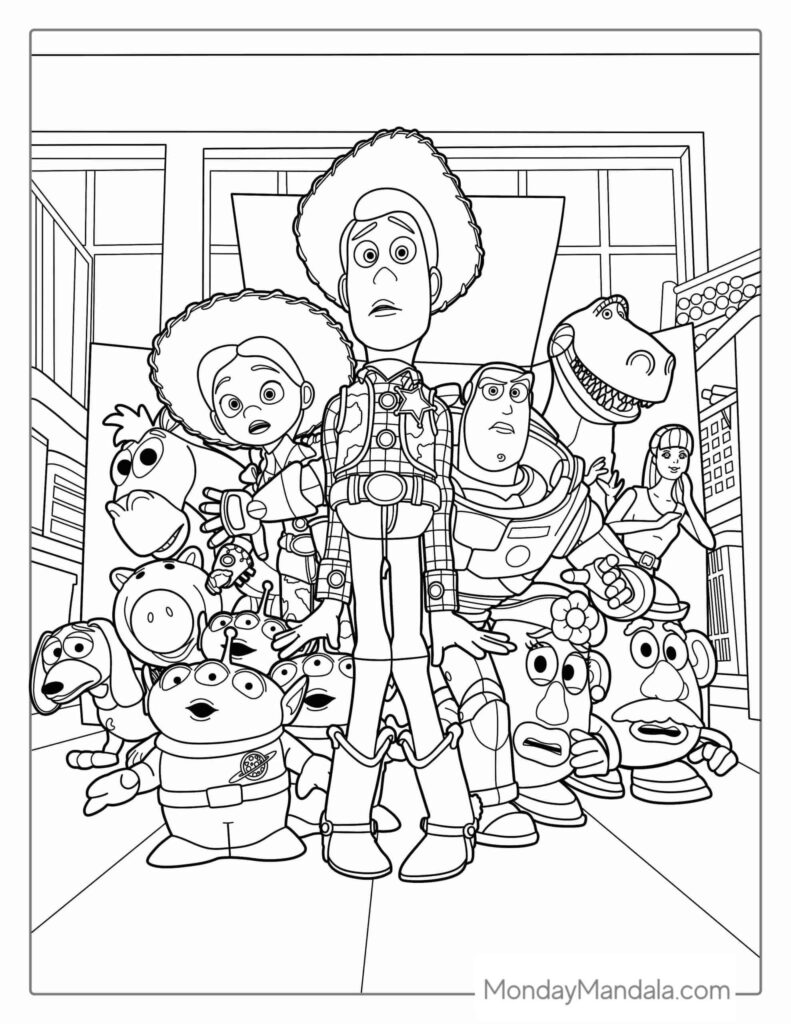 34 Toy Story Coloring Pages Free Pdf Printables Artofit