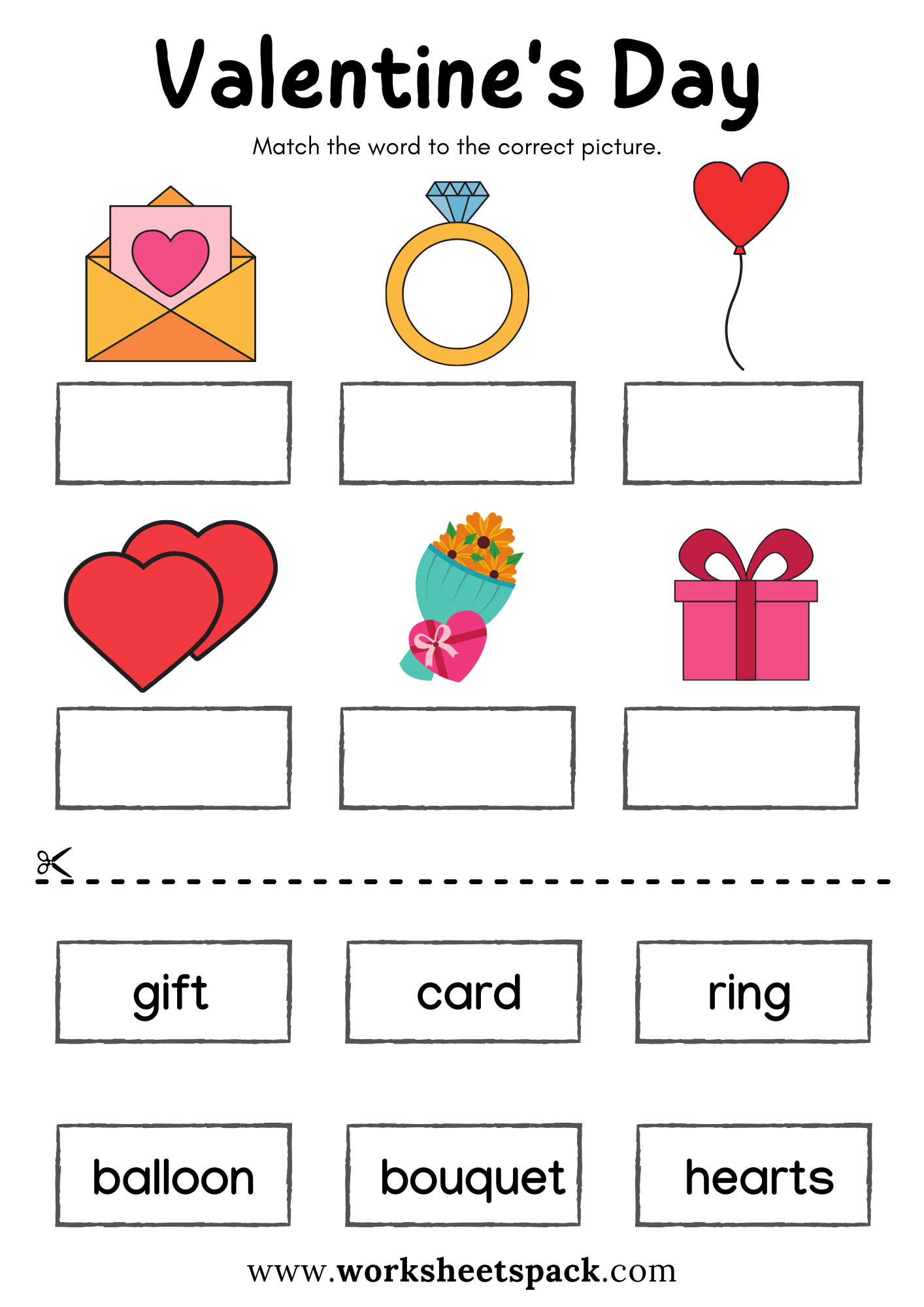 valentine's day worksheets