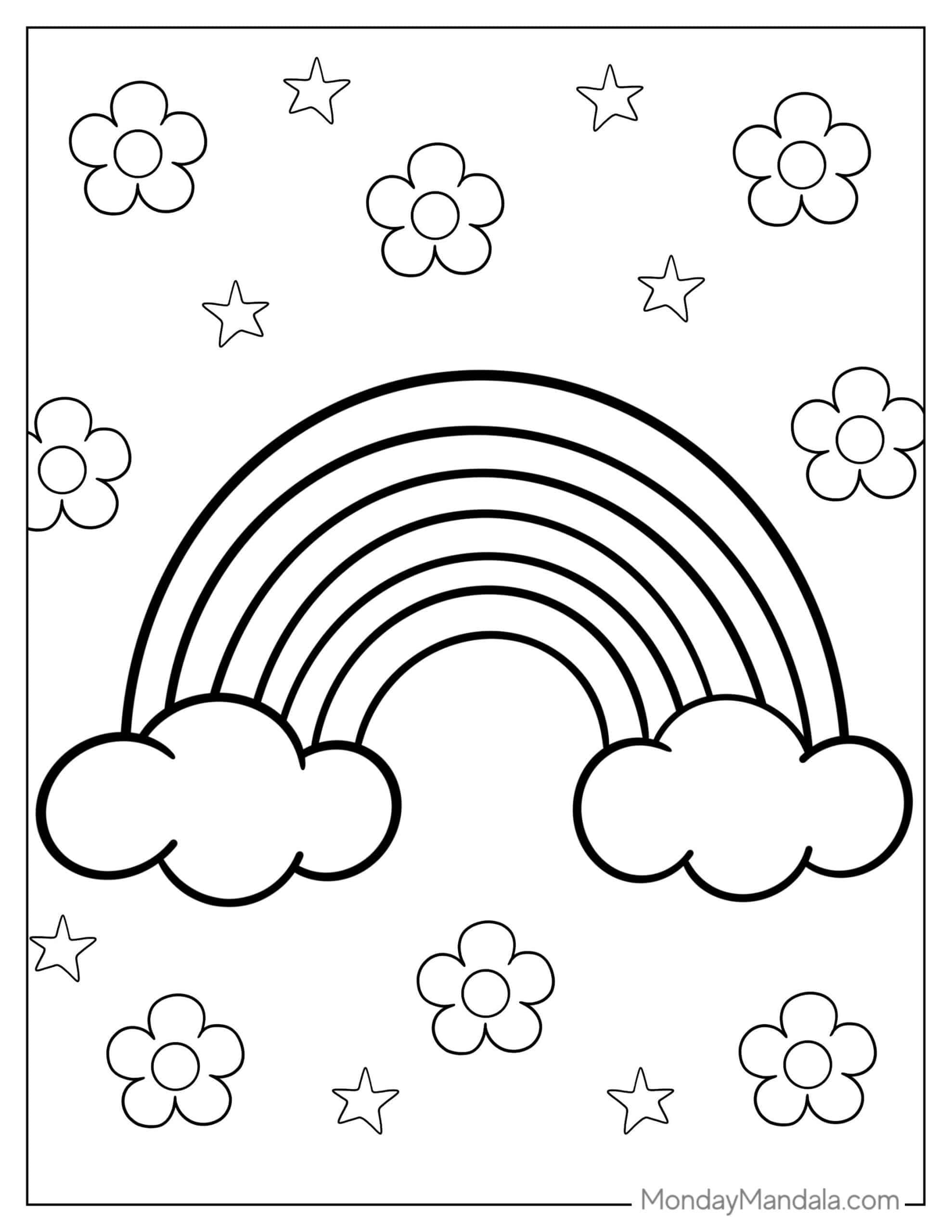36 Rainbow Coloring Pages Free Pdf Printables Artofit