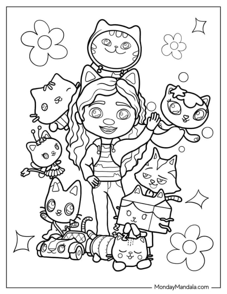 38 Gabby 39 s Dollhouse Coloring Pages Free PDF Printables Coloring