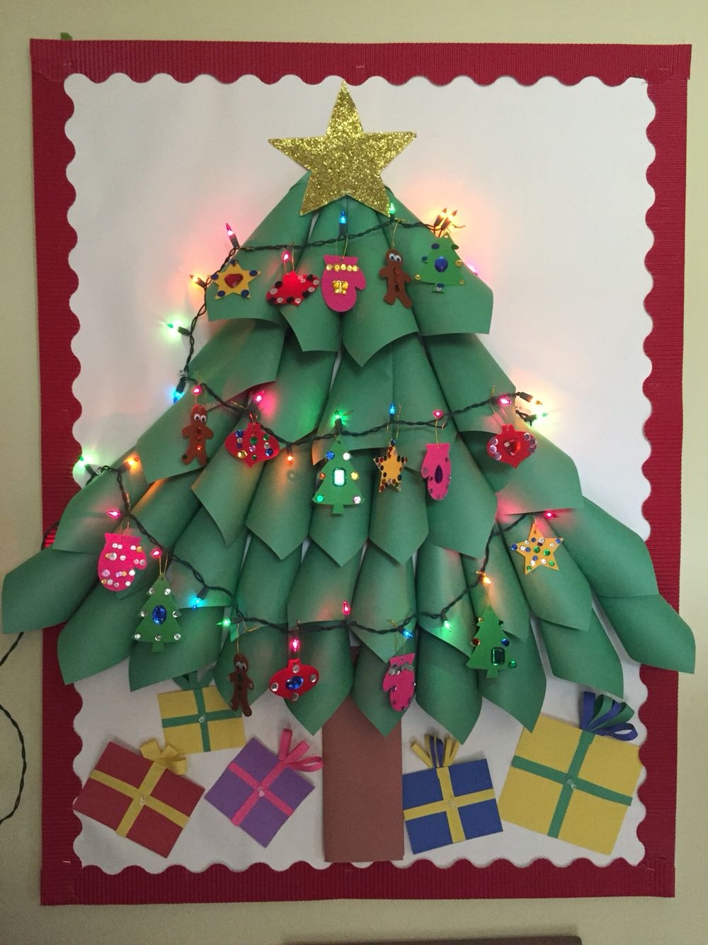 3D Christmas Tree Bulletin Board