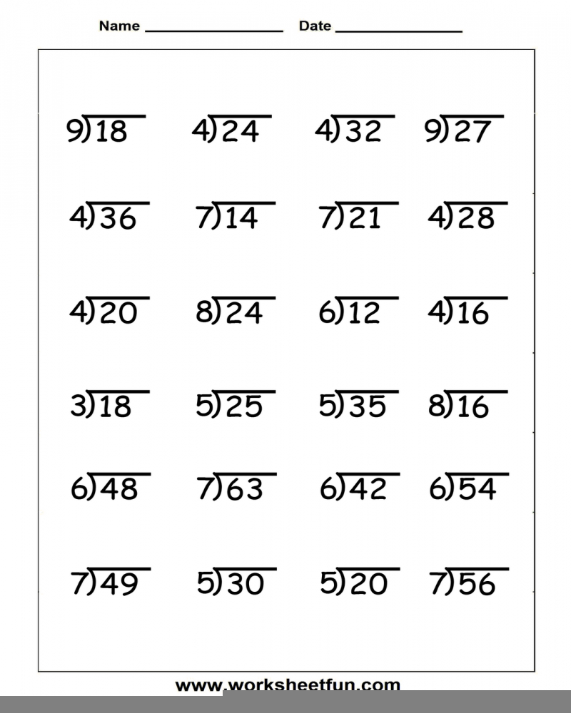 3Rd Grade Division Table Chart On 3 Digit Division Math Worksheets 
